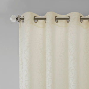 84"L Sandy Sheer Grommet Curtain Panels (Set of 2)