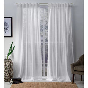 84''L Bella Sheer Hidden Tab Top Curtain Panels (Set Of 2)- Exclusive Home
