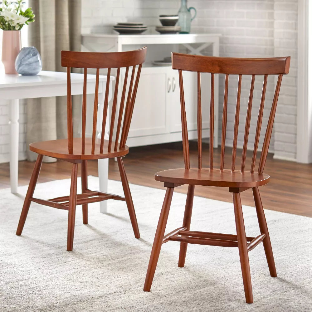 Venice High Back Contemporary Windsor Dining Chairs - Buylateral (Set of 2)