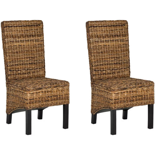 Pembrooke Rattan & Mango Wood Chairs (Set of 2) Safavieh